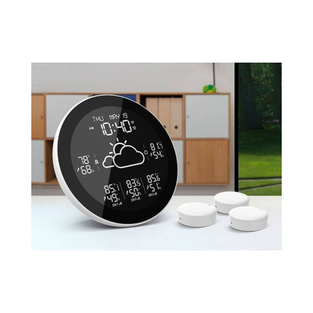 Laika stacijas ar 3 bezvadu TUYA WiFi sensoriem