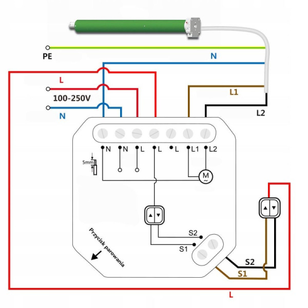 Roller relay + remote controller Wi-Fi