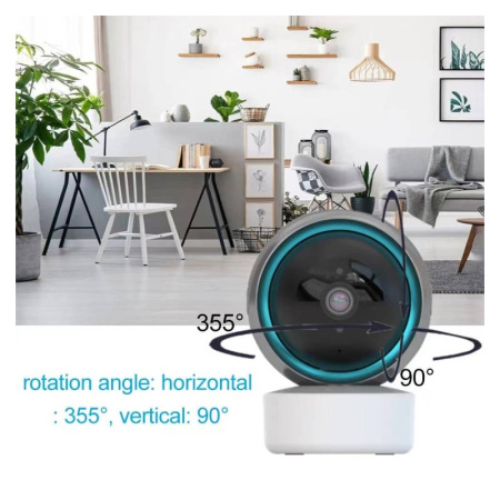Smart Security kamera EYE, 355°, WiFi, P / T, 5MP, ONVIF