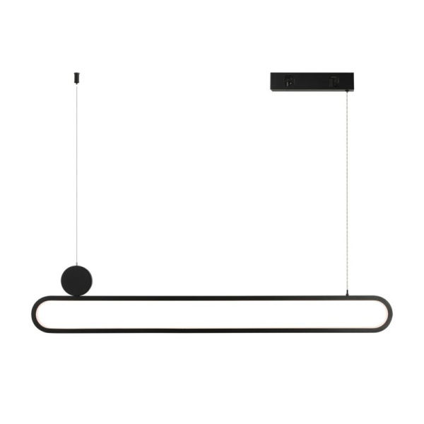 OVALE Smart piekarams gaismeklis melns 122cm 50W Tuya WiFi ar BEACON atbalstu