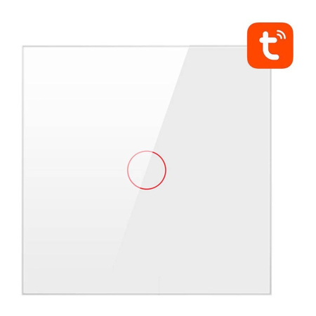 Viedais gaismas slēdzis WiFi TS02-EU-W1 1 virziena TUYA (balts) Avatto