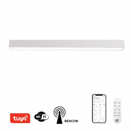 liTE LUNGO Smart Ceiling Light WHITE 120cm 38W 2882lm Tuya WiFi BEACON