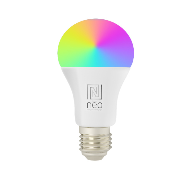 Immax NEO liTE Smart spuldze LED E27 14W RGB + CCT krāsa un balta, aptumšojama, WiFi, Bāka