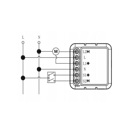 OXT moduļa mini rullo žalūziju kontrolleris, līstes slīpuma leņķis WiFi+RF TUYA