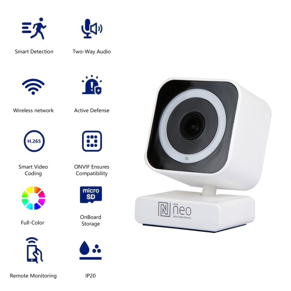 Immax NEO liTE Smart Security indoor camera liTTLE CUBE, WiFi 2.4GHz, 3MP, ONVIF