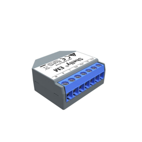 Shelly EM vienfāzes enerģijas skaitītājs ar kontaktora vadību