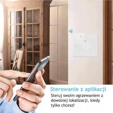 WiFi termostats plīts, balts PS TUYA sērija