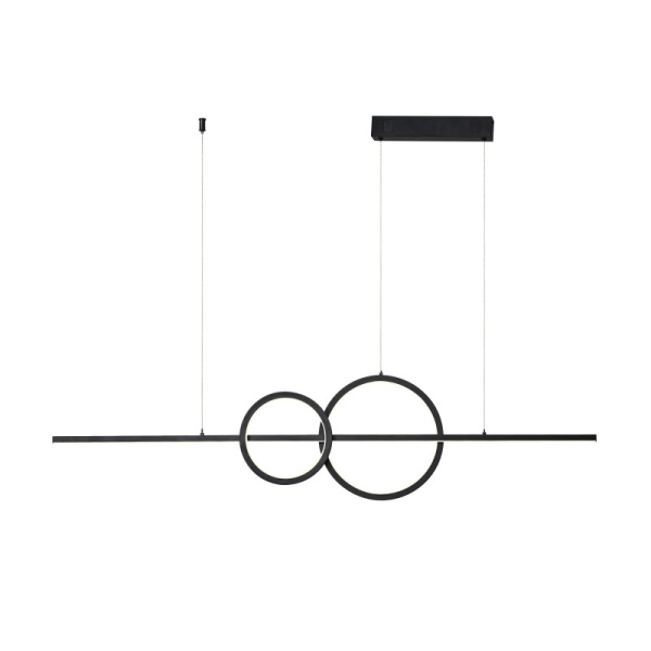 RONDAS Smart piekarams gaismeklis melns 131cm 56W Tuya WiFi ar BEACON atbalstu