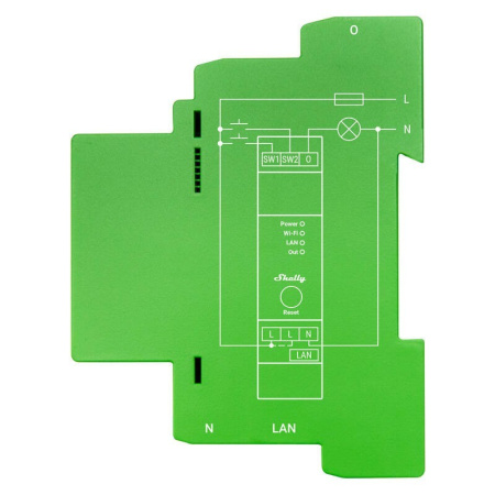 DIN sliedes viedais slēdzis Shelly Pro Dimmer, 1 kanāls