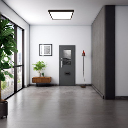 Immax NEO liTE FRAME Smart griestu gaismeklis 60x60cm, IP44, CCT, WiFi, Tuya, BEACON black