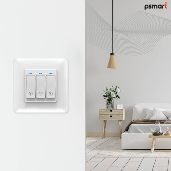 Белый роликовый переключатель 3 кнопки Zigbee