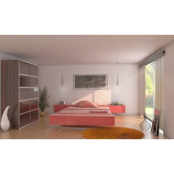 TROMPETA pendant light in white glass without source and CO.