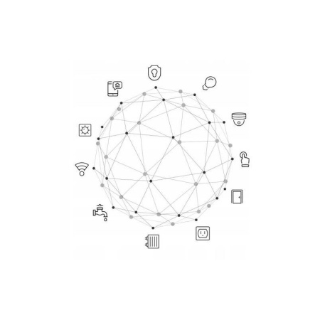 Balts rullīšu slēdzis 3 pogas Zigbee