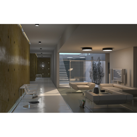 Viedā šūnu lampa 15x15cm 12W melna (Zigbee)