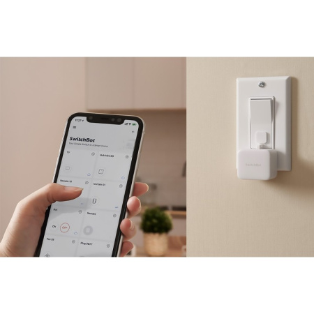 Bezvadu tālvadības slēdzis SwitchBot-S1 (balts)