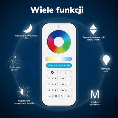 GL LED RGB+CCT 2.4GHz tālvadības pults