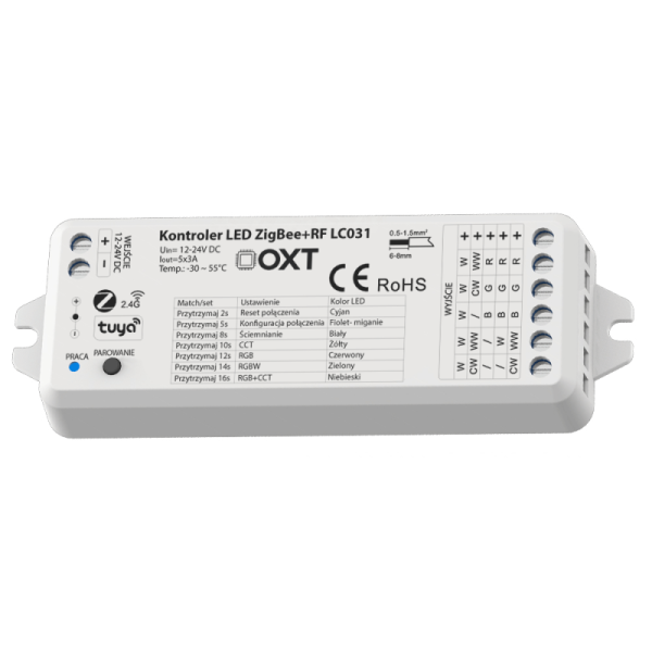 OXT Контроллер LED ZigBee + RF RGBW+CCT SD HUE TUYA
