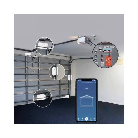 Garāžas durvju moduļa relejs RF+Wi Fi