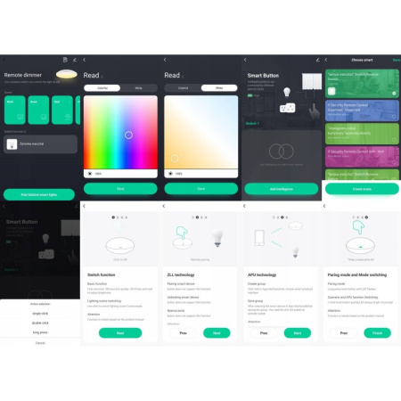 TUYA viedā ZigBee ainas un apgaismojuma tālvadības pults