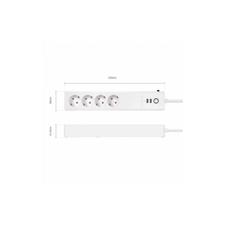 Listwa 4 porty 230V + 2 USB ZigBee 3.0 TUYA