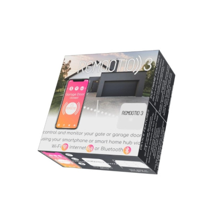 Remootio 3 + sensors + barošanas adaptera komplekts, viedais Wi-Fi + Bluetooth vārtu / garāžas durvju kontrolieris