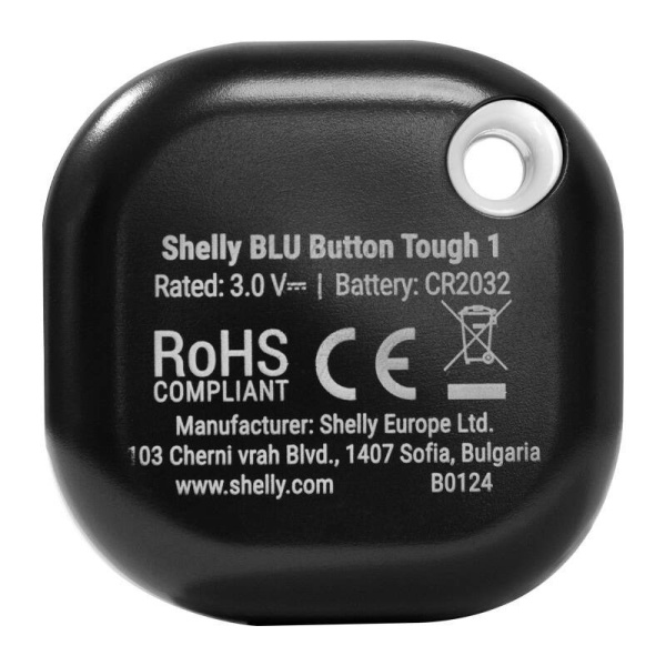 Darbības un ainu aktivizēšanas poga Shelly Blu Button Tough 1 (melna)