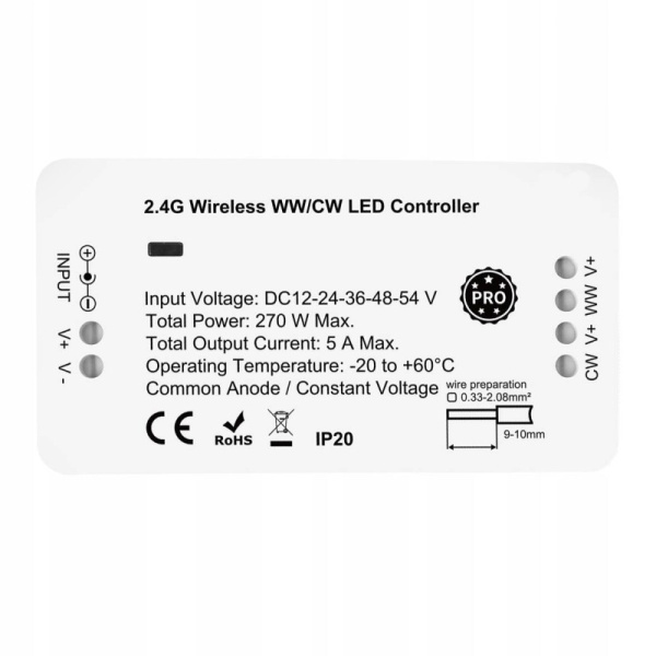 Kontroler LED CCT ZigBee GL