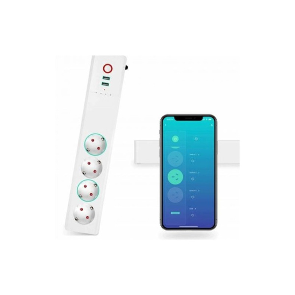 Listwa 4 porty 230V + 2 USB ZigBee 3.0 TUYA