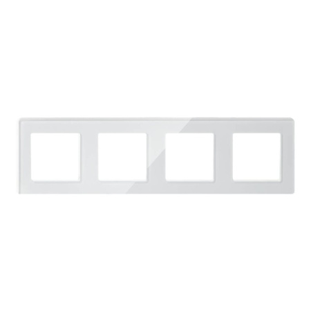 Četrkāršs balts STIKLA rāmis no RM sērijas