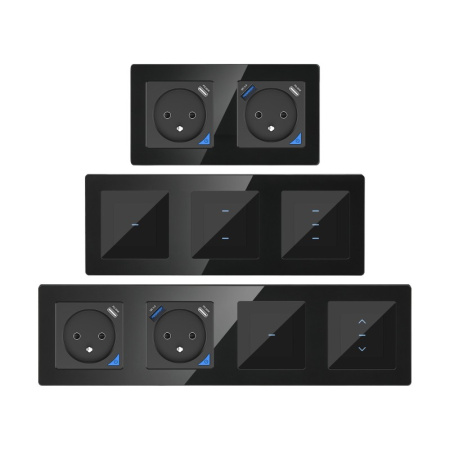 Trīskāršs melns STIKLA rāmis no RM sērijas