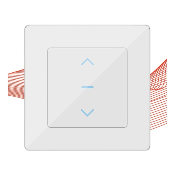 Roller White glass switch Zigbee