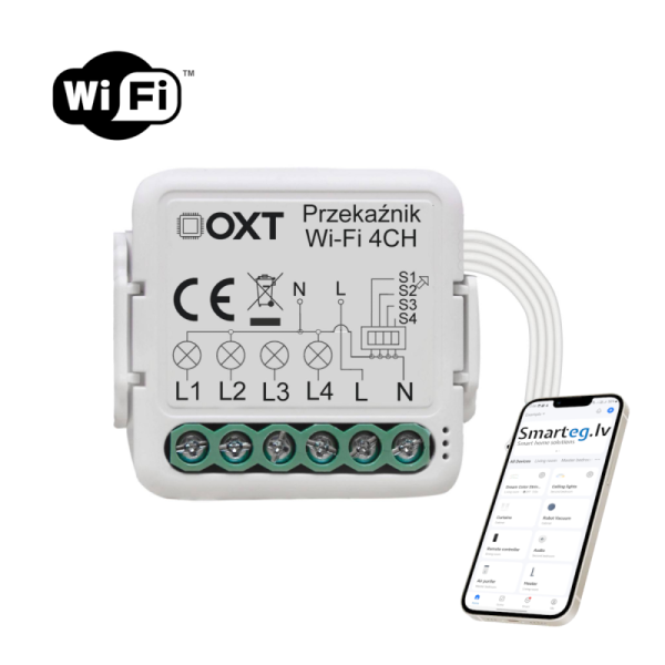 Wi-Fi 4 pogu mini relejs