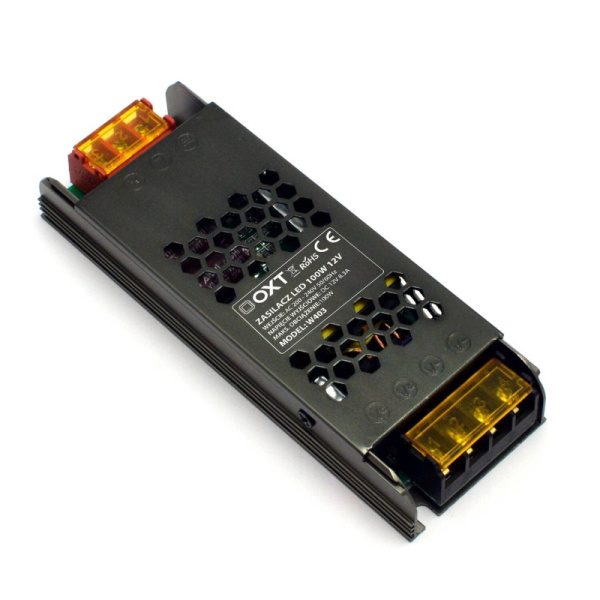 12V 100W Slim IP20 PRO LED barošanas avots