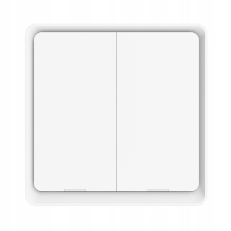 Slēdzis 2 ķēdes balts KT ZigBee TUYA sērija