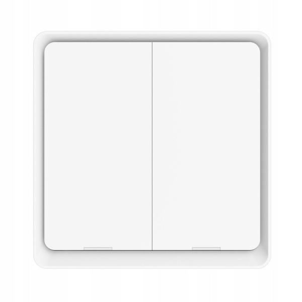 2-х контурный белый выключатель KT WiFi серии TUYA