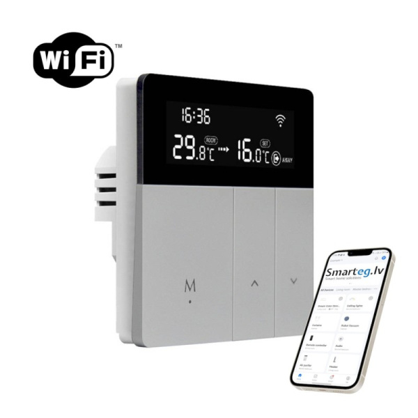 Viedais ūdens sildīšanas termostats Avatto WT50 3A Wi-Fi Tuya