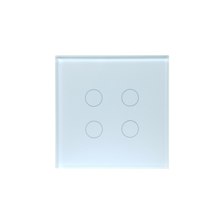 SmartWise T4 EU 4C UNI (R3), melns, 4 grupu, WiFi+RF viedais gaismas slēdzis (darbojas ar viena sprieguma vadu,