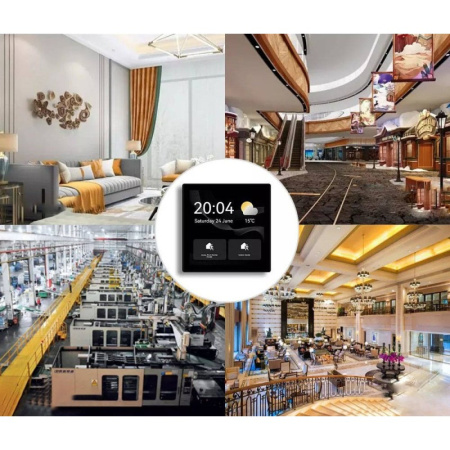 Panelis Alexa LCD 4 multibramka ZigBee WiFi BT TUYA