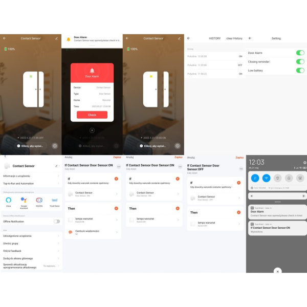 CS ZigBee TUYA door and window opening sensor