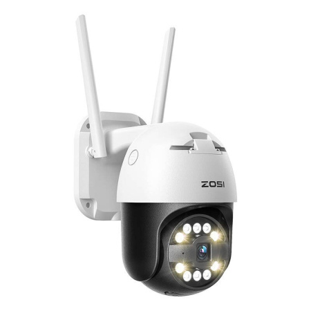 IP āra kamera ZOSI C296 WiFi Pan Tilt 5MP IP66 ar 32GB microSD karti