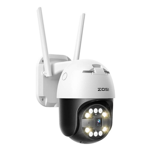 IP āra kamera ZOSI C296 WiFi Pan Tilt 5MP IP66 ar 32GB microSD karti