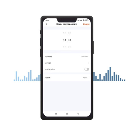 Garāžas durvju relejs Wi-Fi+antena