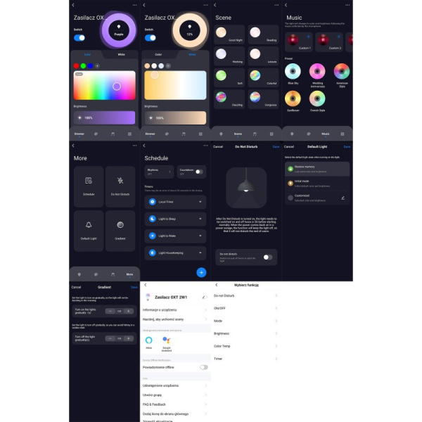 OXT 2in1 RGB+CCT Блок питания и контроллер для светодиодов 400Вт 24В WiFi TUYA