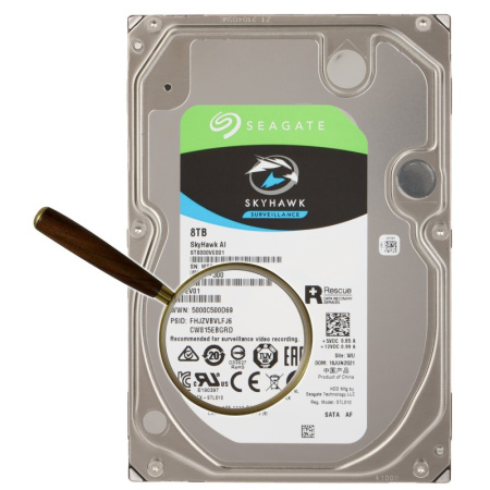 HDD DVR DVR HDD-ST8000VE001 8TB 24/7 SkyHawk AI SEAGATE