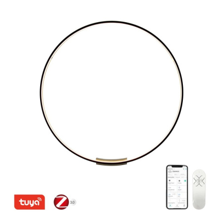 FINO sienas +griestu gaismeklis melns 120cm 70W 44450Lm Tuya Zigbee 3,0 ar DO