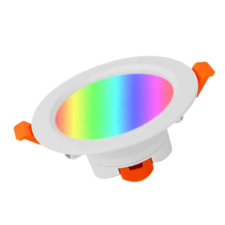 Viedā, apaļā padziļinātā lampa ar regulējamu RGBCCT 6 collu WiFi TUYA