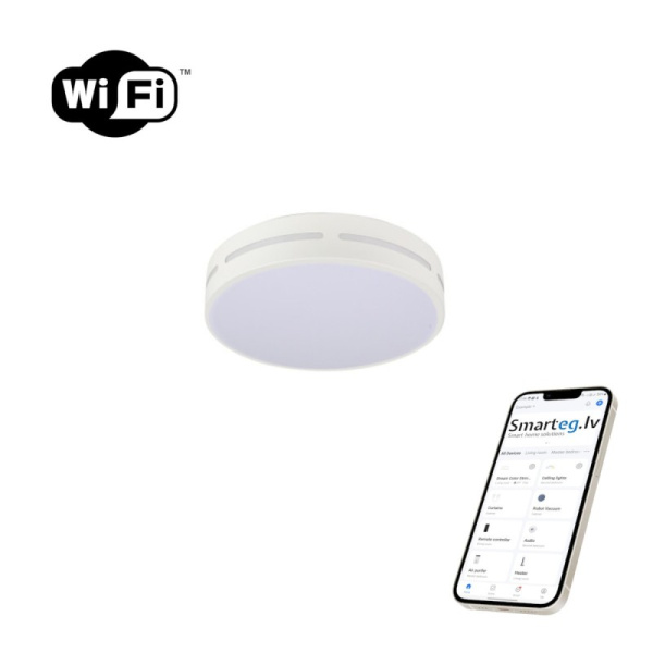 LED RGB griestu lampa apaļa 30cm 24W Wi-Fi