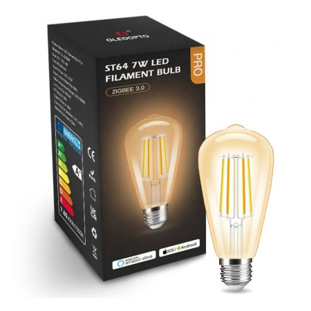 7W CCT Amber ST64 ZigBee GL HUE TUYA spuldze