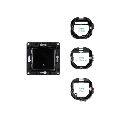 Shelly Wall Switch 1 poga - melna