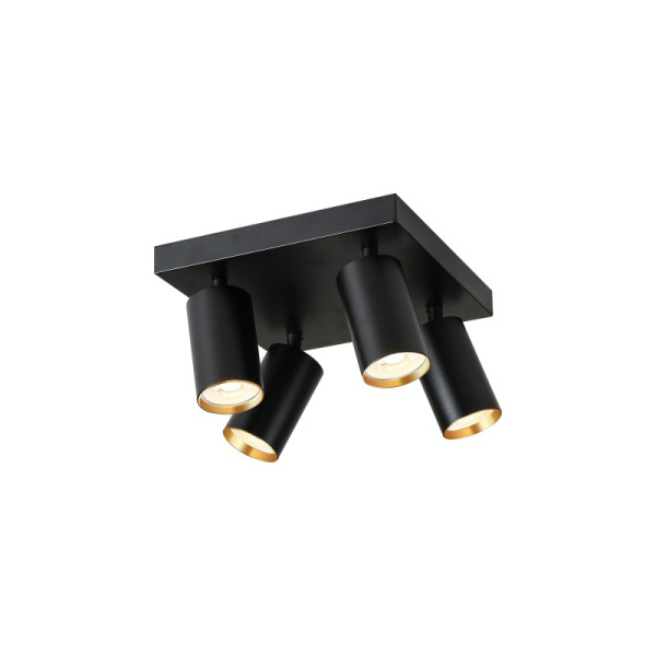 PUNTO-4S viedais prožektors, kvadrātveida 4 galviņas, GU10 4,8W, RGB+CCT Zigbee 3.0